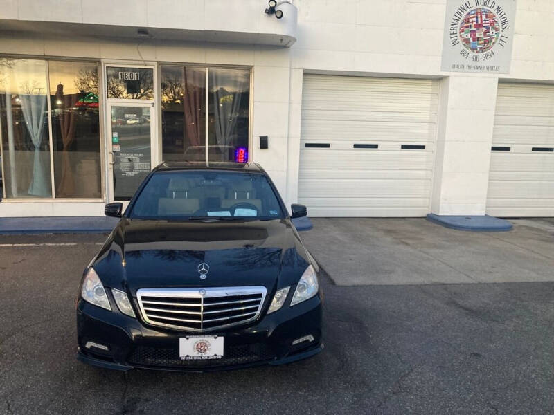 2011 Mercedes-Benz E-Class for sale at International World Motors LLC in Richmond VA