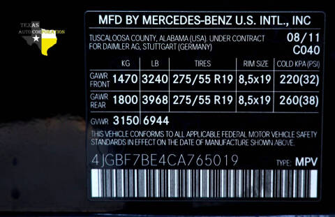 2012 Mercedes-Benz GL-Class GL 450 4MATIC