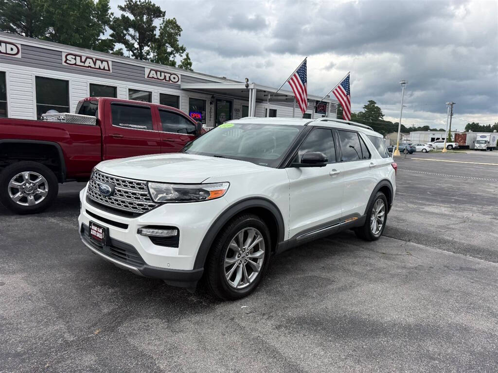 White 2020 Ford Explorer Limited Limited 4dr SUV 1