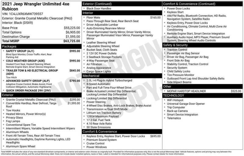 2021 Jeep Wrangler Unlimited Rubicon 4xe