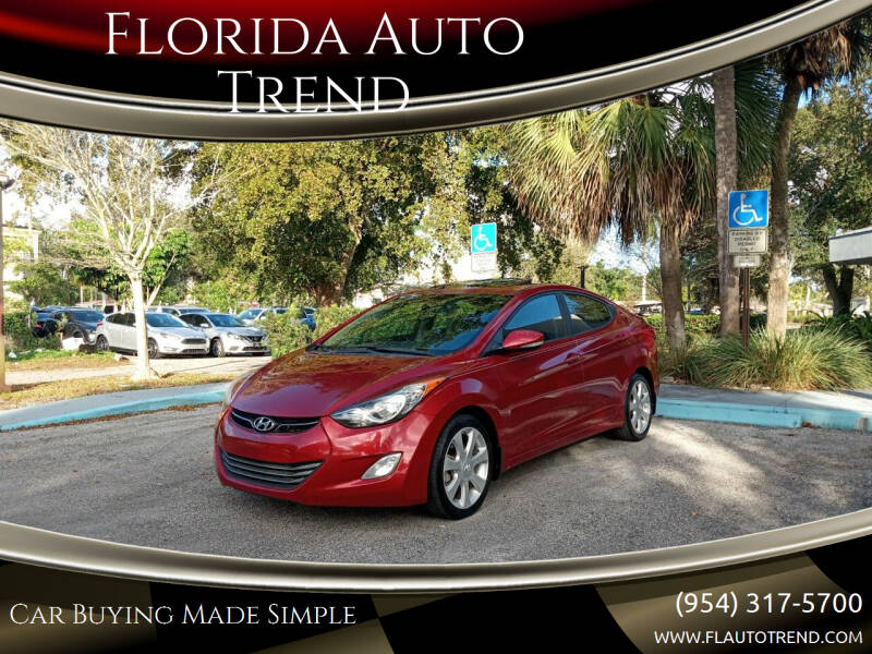 2013 Hyundai Elantra for sale at Florida Auto Trend in Plantation FL