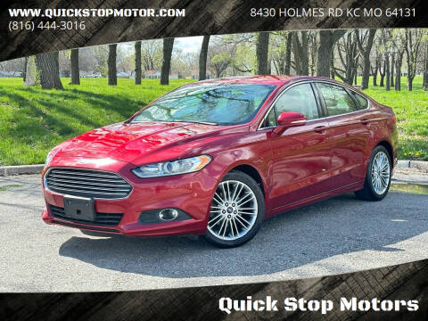2015 Ford Fusion for sale at Quick Stop Motors in Kansas City MO