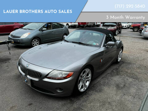 2004 BMW Z4 for sale at LAUER BROTHERS AUTO SALES in Dover PA