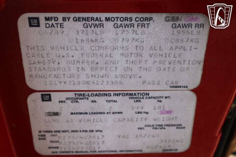 1989 Chevrolet Corvette