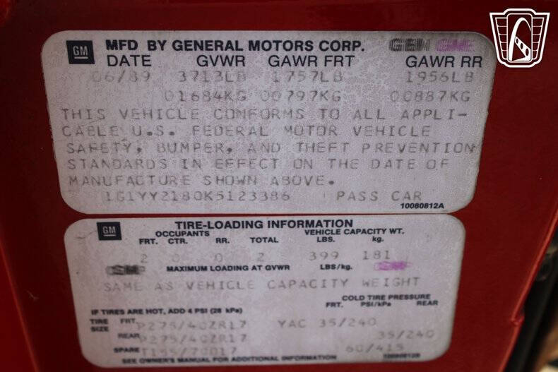 1989 Chevrolet Corvette
