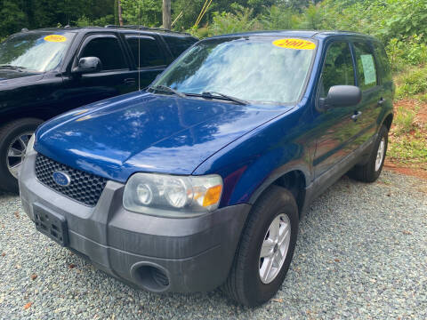 2007 Ford Escape for sale at Triple B Auto Sales in Siler City NC