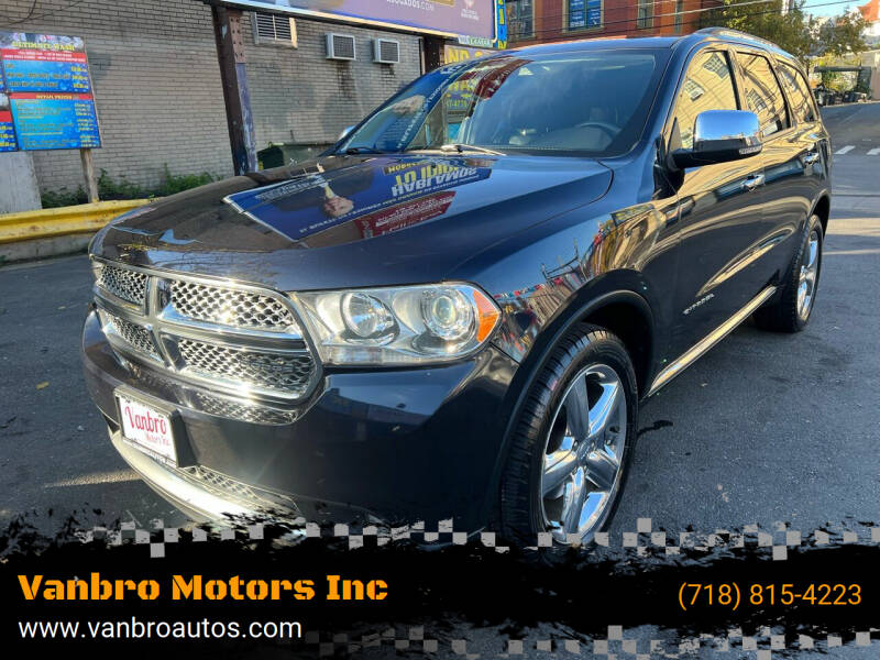 2011 Dodge Durango for sale at Vanbro Motors Inc in Staten Island NY