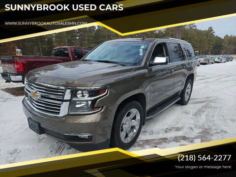 2015 Chevrolet Tahoe for sale at SUNNYBROOK USED CARS in Menahga MN