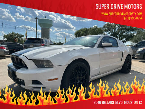 2013 Ford Mustang for sale at SUPER DRIVE MOTORS in Houston TX