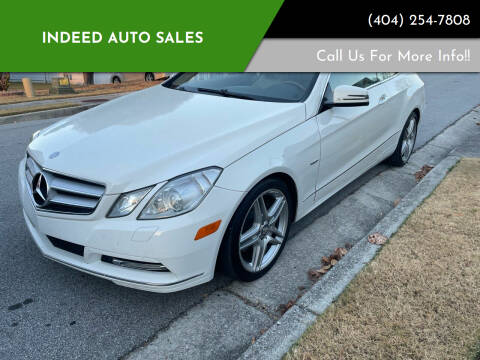2012 Mercedes-Benz E-Class for sale at Indeed Auto Sales in Lawrenceville GA