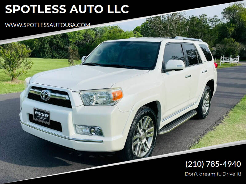 2013 Toyota 4Runner for sale at SPOTLESS AUTO LLC in San Antonio TX