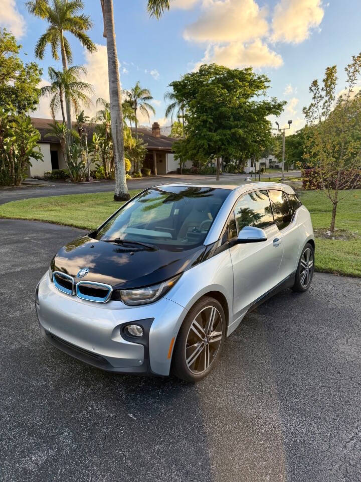 Andesite Silver Metallic w/ BMW i Frozen Blue Accent 2014 BMW i3 Base 4dr Hatchback 1