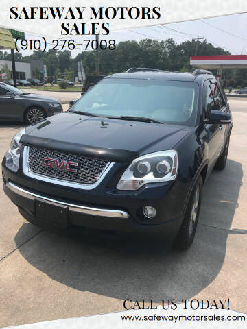 2012 GMC Acadia for sale at Safeway Motors Sales in Laurinburg NC