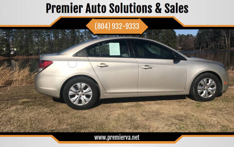 2013 Chevrolet Cruze for sale at Premier Auto Solutions & Sales in Quinton VA