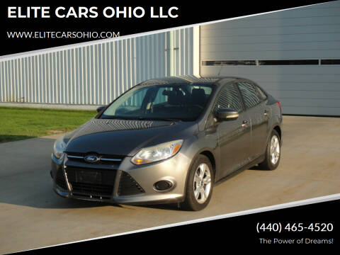 2013 Ford Focus for sale at ELITE CARS OHIO LLC in Solon OH