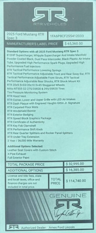 2025 Ford Mustang GT Premium