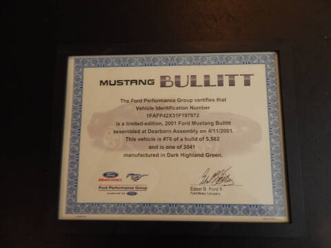 2001 Ford Mustang Bullitt