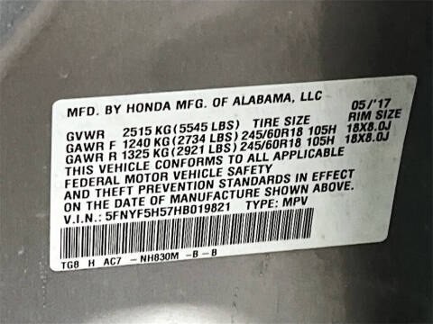 2017 Honda Pilot EX-L