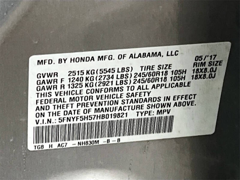 2017 Honda Pilot EX-L