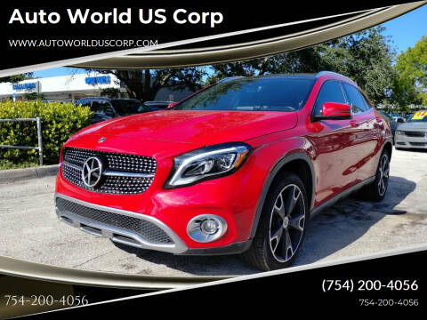 2019 Mercedes-Benz GLA for sale at Auto World US Corp in Plantation FL