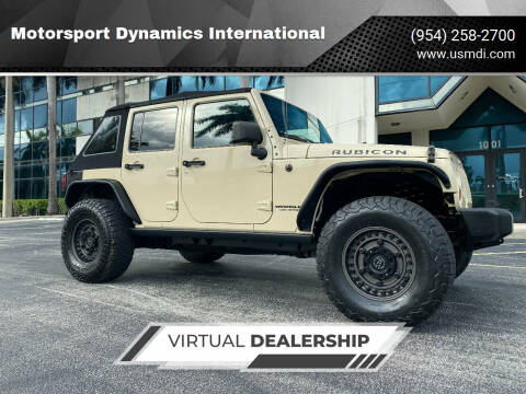 2011 Jeep Wrangler Unlimited for sale at Motorsport Dynamics International in Pompano Beach FL