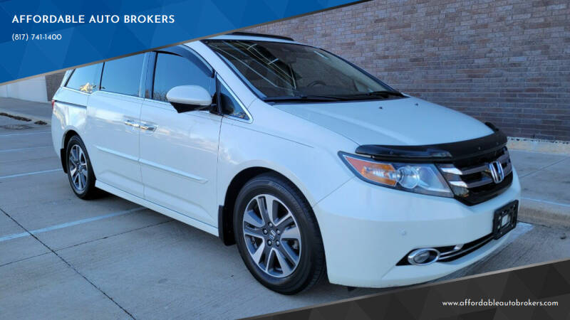 2016 Honda Odyssey for sale at AFFORDABLE AUTO BROKERS in Keller TX