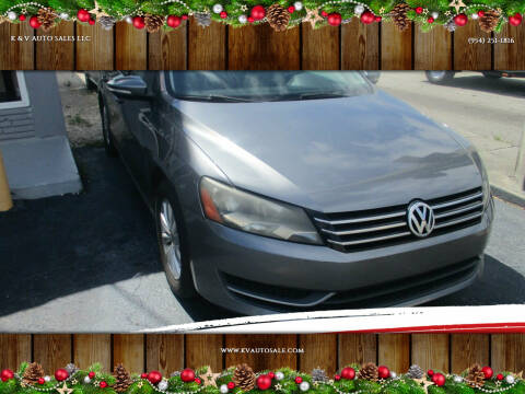 2015 Volkswagen Passat for sale at K & V AUTO SALES LLC in Hollywood FL