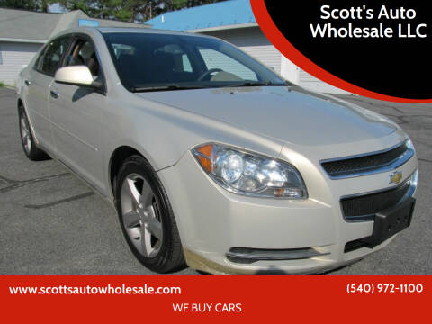 2012 Chevrolet Malibu for sale at Scott's Auto Wholesale LLC in Locust Grove VA