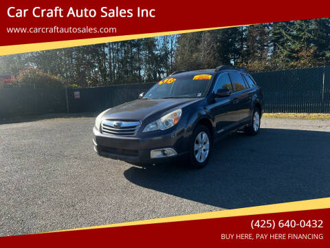 2010 Subaru Outback for sale at Car Craft Auto Sales Inc in Lynnwood WA