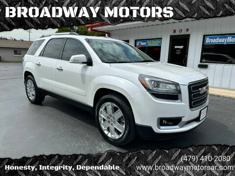 2017 GMC Acadia Limited for sale at BROADWAY MOTORS in Van Buren AR