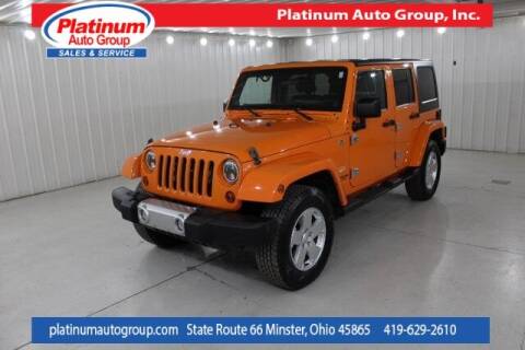 2012 Jeep Wrangler Unlimited for sale at Platinum Auto Group Inc. in Minster OH