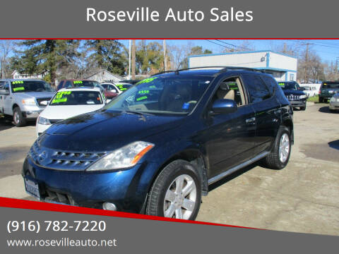 2007 Nissan Murano for sale at Roseville Auto Sales in Roseville CA