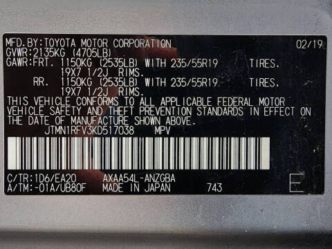 2019 Toyota RAV4 Limited