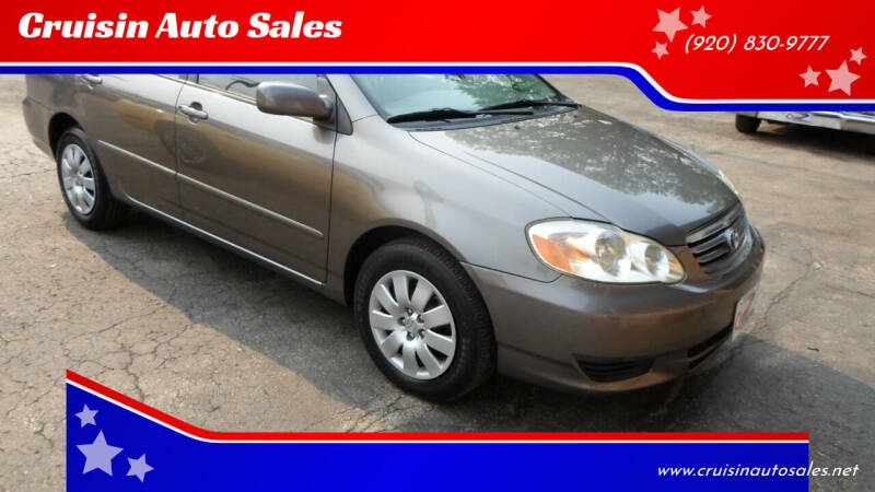 2004 Toyota Corolla for sale at Cruisin Auto Sales in Appleton WI