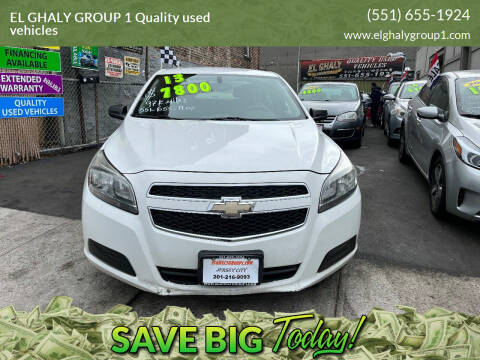 2013 Chevrolet Malibu for sale at EL GHALY GROUP 1 Quality used vehicles in Jersey City NJ