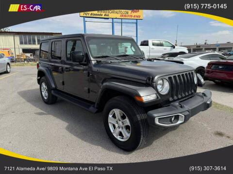 2019 Jeep Wrangler Unlimited for sale at Escar Auto - 9809 Montana Ave Lot in El Paso TX