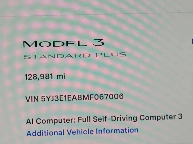 2021 Tesla Model 3 Standard Range Plus