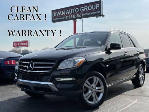 2012 Mercedes-Benz M-Class for sale at Divan Auto Group in Feasterville Trevose PA