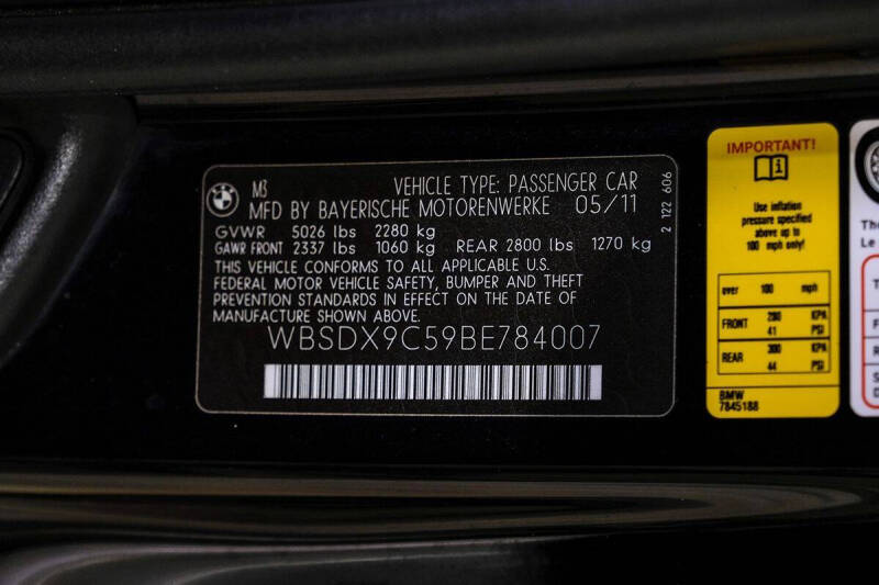 2011 BMW M3