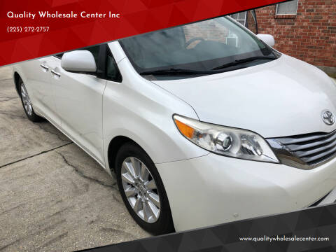 2011 Toyota Sienna for sale at Quality Wholesale Center Inc in Baton Rouge LA