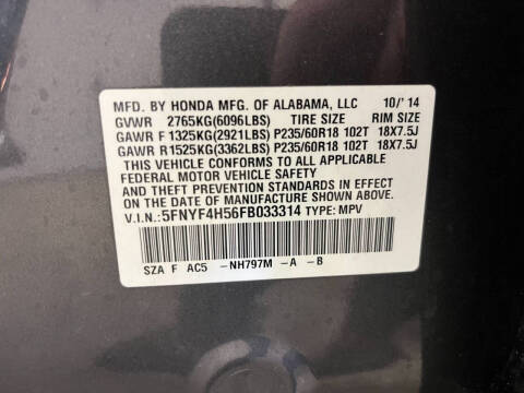 2015 Honda Pilot EX-L