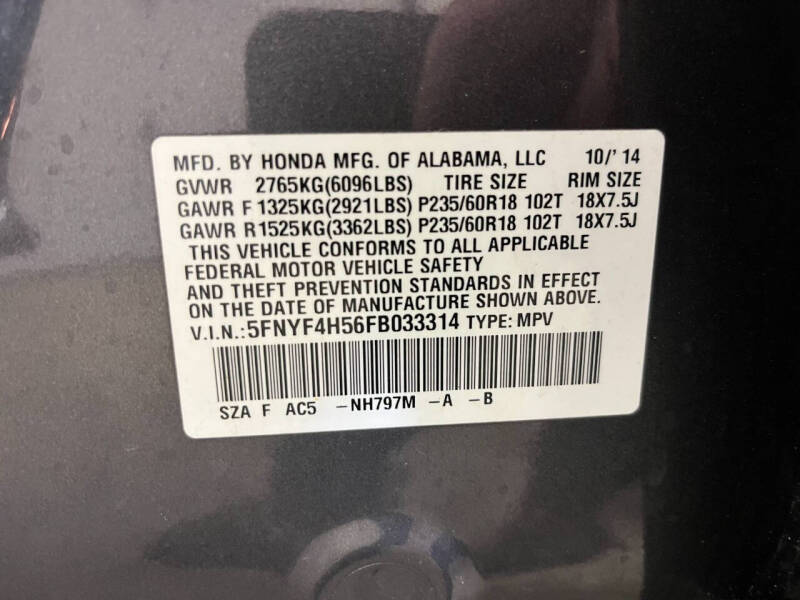 2015 Honda Pilot EX-L