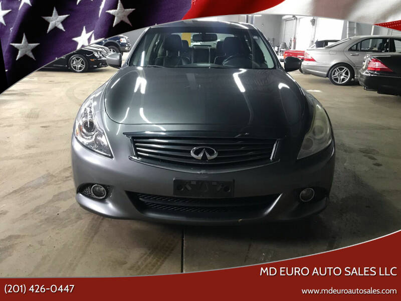 2012 Infiniti G37 Sedan for sale at MD Euro Auto Sales LLC in Hasbrouck Heights NJ