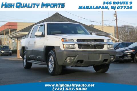 2002 Chevrolet Avalanche for sale at High Quality Imports in Manalapan NJ