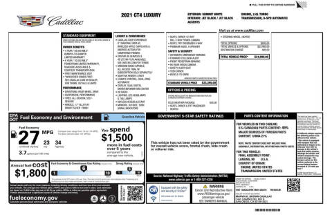 2021 Cadillac CT4 Luxury