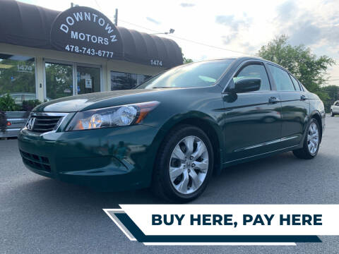 2009 Honda Accord for sale at DOWNTOWN MOTORS in Macon GA
