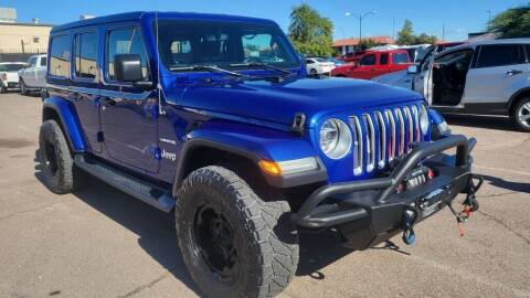 2018 Jeep Wrangler Unlimited for sale at Rollit Motors in Mesa AZ