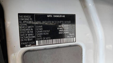 2017 Freightliner Sprinter 2500