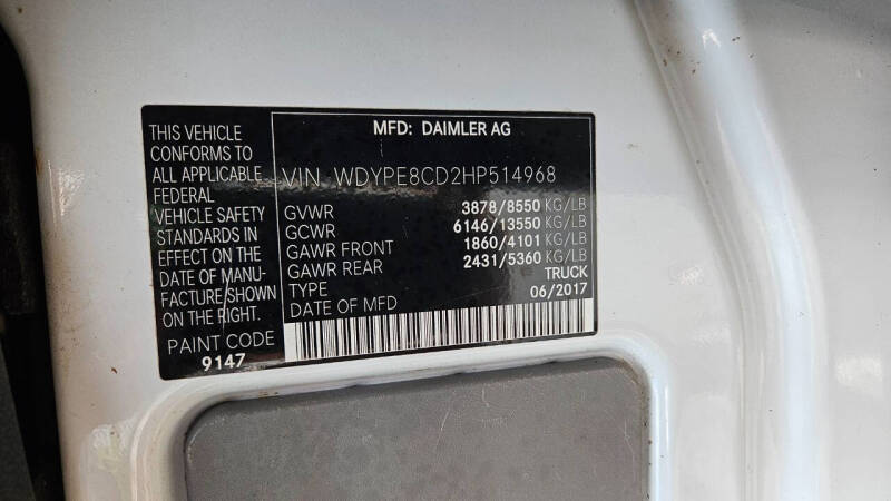 2017 Freightliner Sprinter 2500