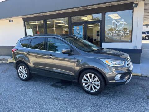 2019 Ford Escape for sale at MacDonald Motor Sales in High Point NC